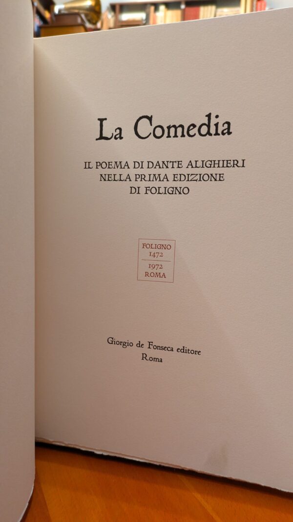 La Divina Commedia (ristampa anastatica dell'edizione di Foligno del 1472) - volumi 3 - immagine 2