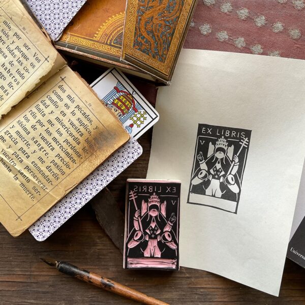 Il papa - Timbri Ex Libris Tarot