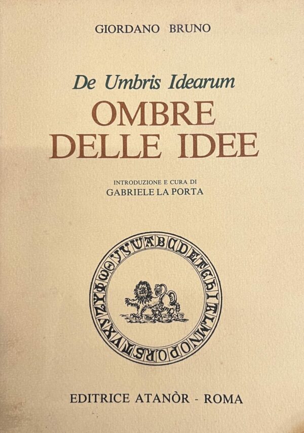 De Umbris Idearum: Ombra delle idee
