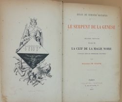libreria rotondi de guaita Le serpent de la Genese (volumi 2)