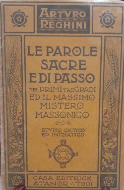 reghini parole sacre e di passo atanor libreria rotondi