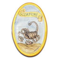 scorpione2 segno zodiacale libreria rotondi ceramica